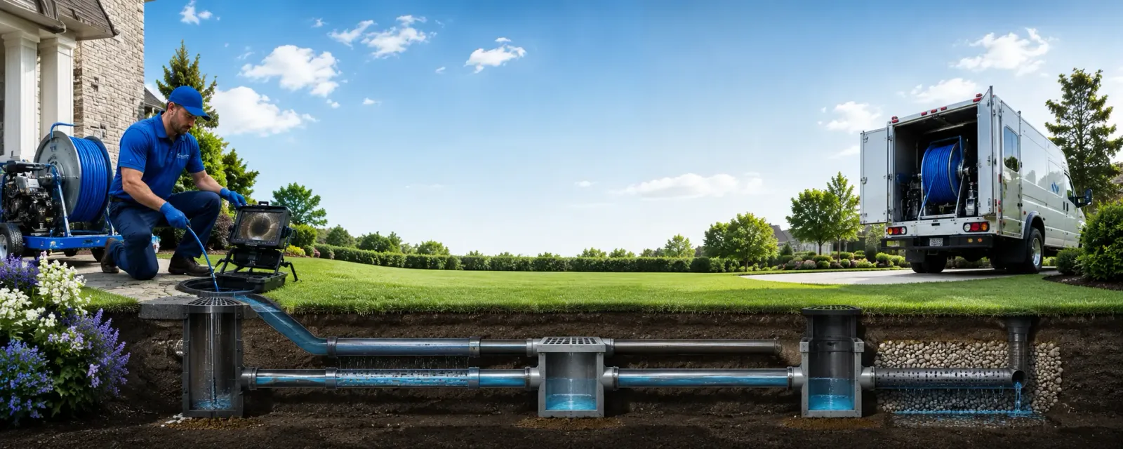 Outdoor drain cleaning information for Kirkville, IA